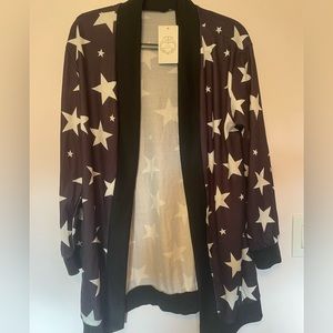 Black and White Star Cardigan NWT